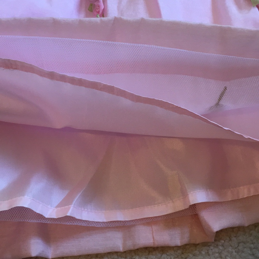 NWT gorgeous Hartstrings embroidered rose dress - Picture 5 of 8